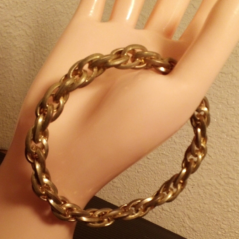 Gold-Tone Braided Chain Bracelet - Women's Jewelry